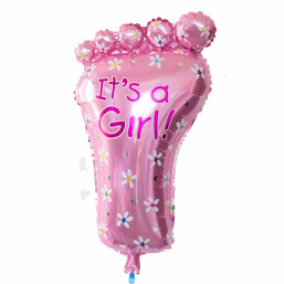 Foil Balloon - Feet - It's a Girl